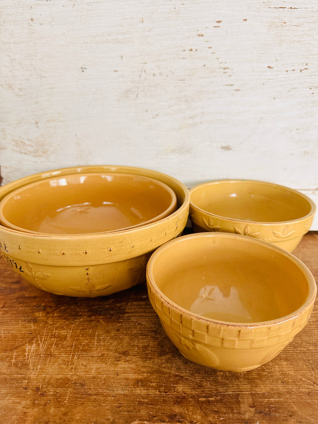 Yellow Stoneware Bowls