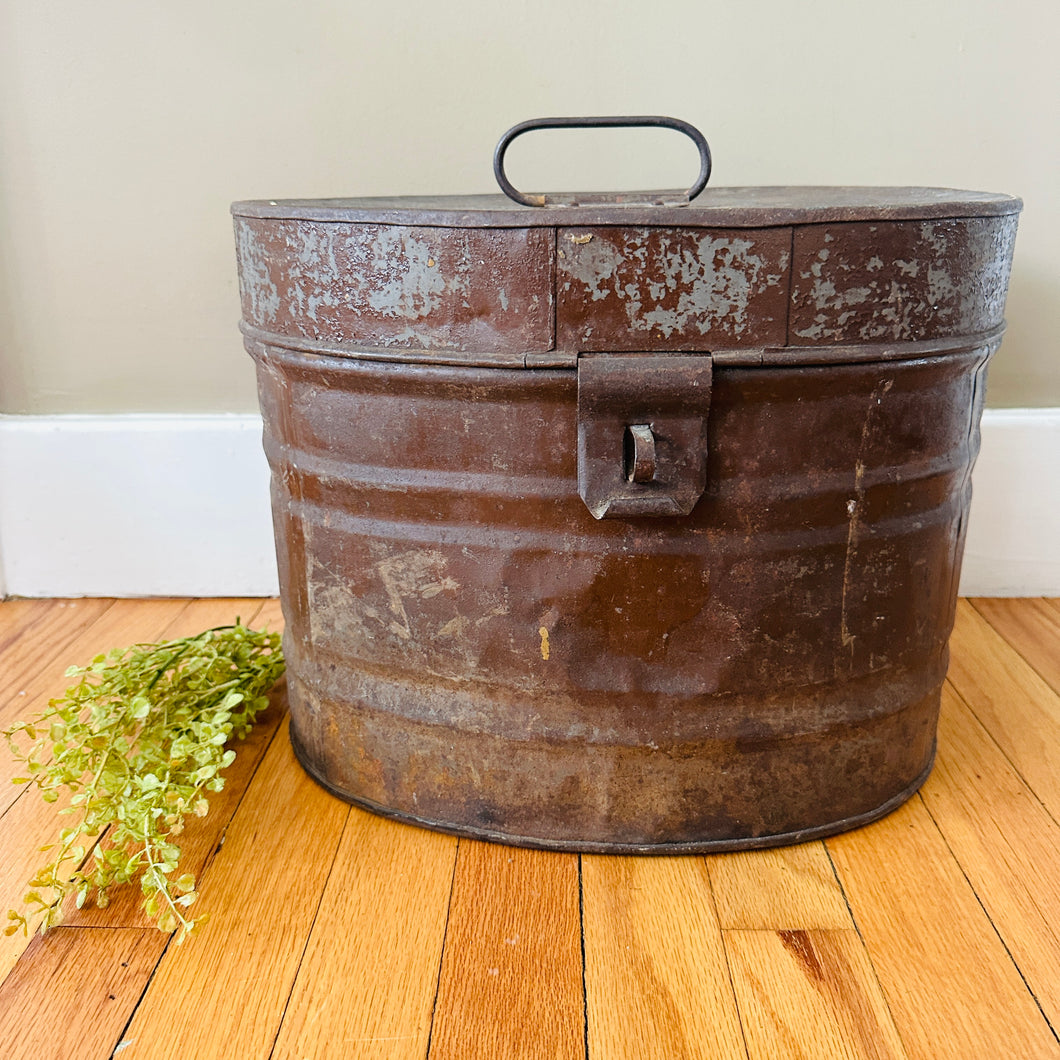 Antique Metal Container