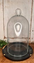 Load image into Gallery viewer, HUGE Vintage Tarnow Poland Cloche on Salvaged Wood Base
