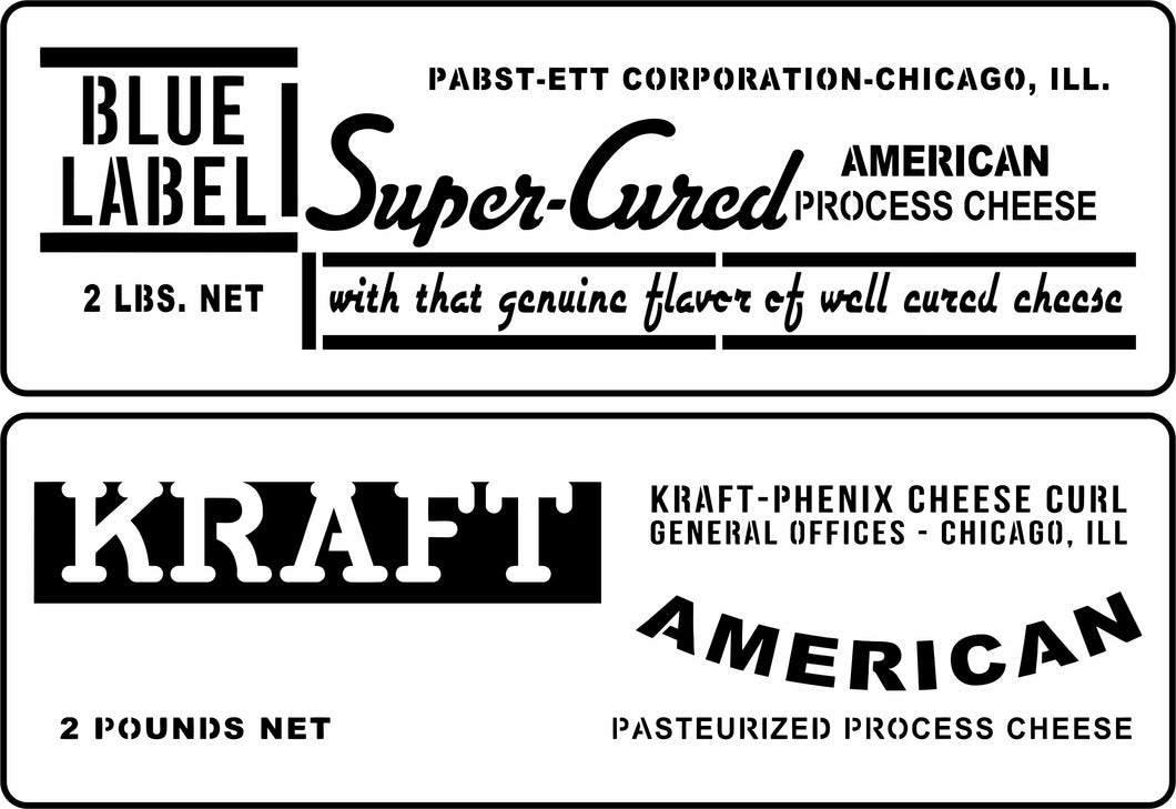 Cheese Box Labels 2 | JRV Stencils