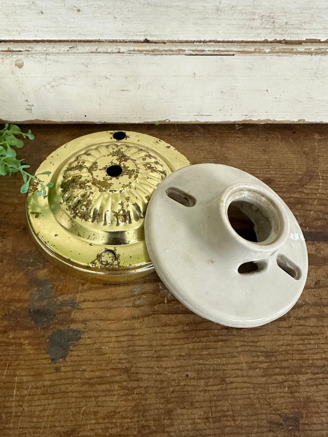 Brass and Porcelain Salvage