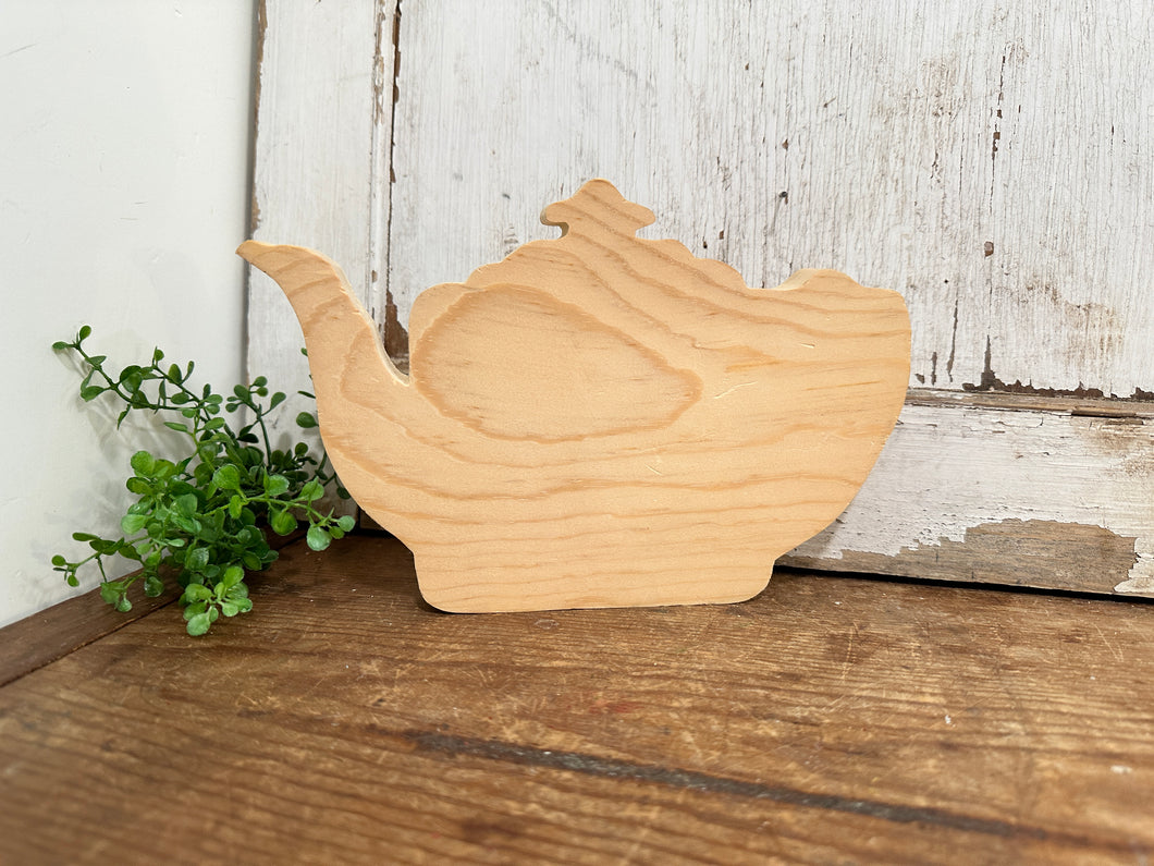 Wood Blank- Teapot