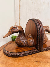 Load image into Gallery viewer, Wooden Duck Bookends
