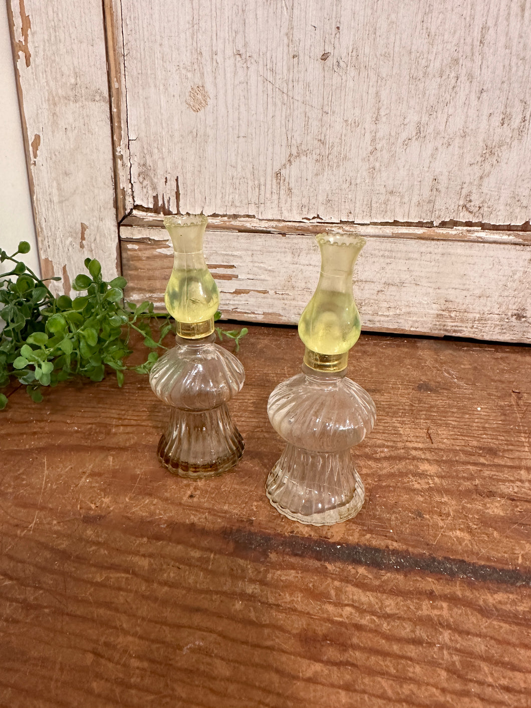 Vintage Faux Oil Lamp Perfume Bottles