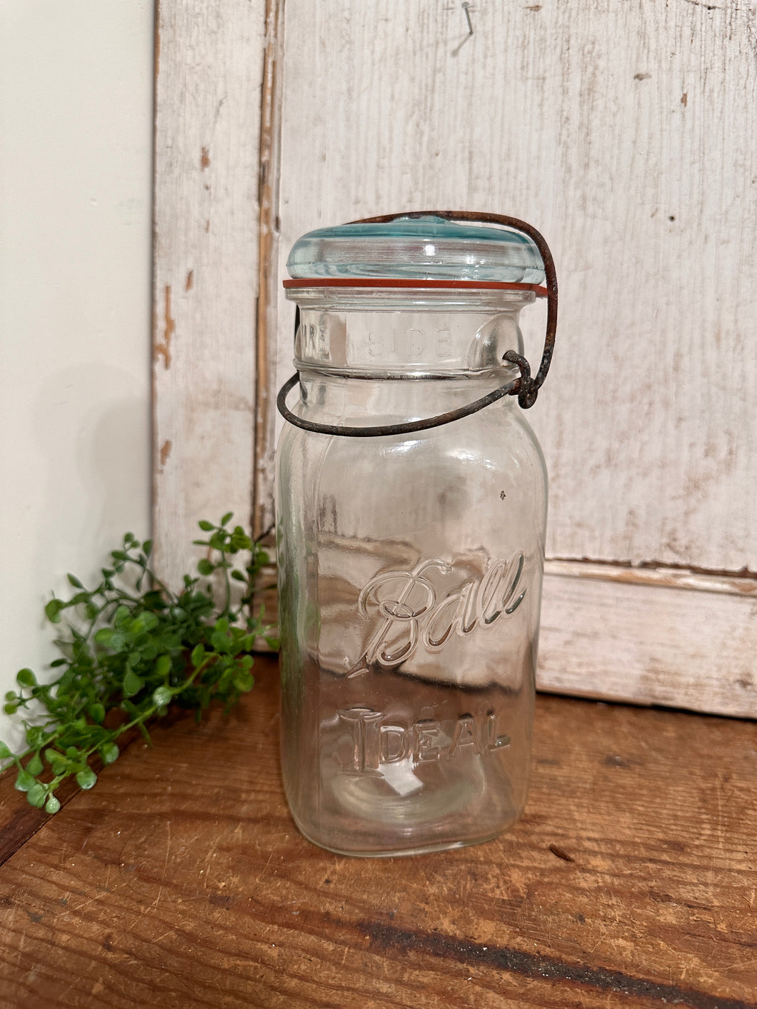 Ball Ideal Jar with Teal Lid