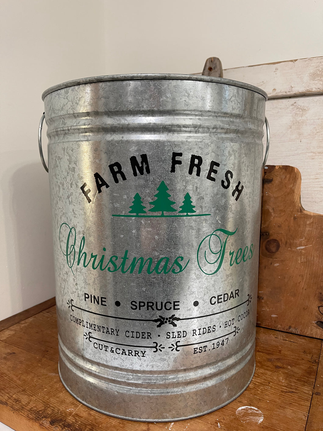 Farm Fresh Trees Bucket