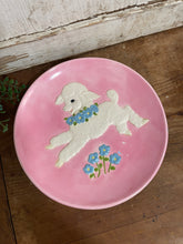 Load image into Gallery viewer, Vintage 1950s Jamar-Mallory Leaping Lamb Sheep Ceramic Plate
