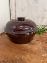 Load image into Gallery viewer, Brown Stoneware Bowl with Lid
