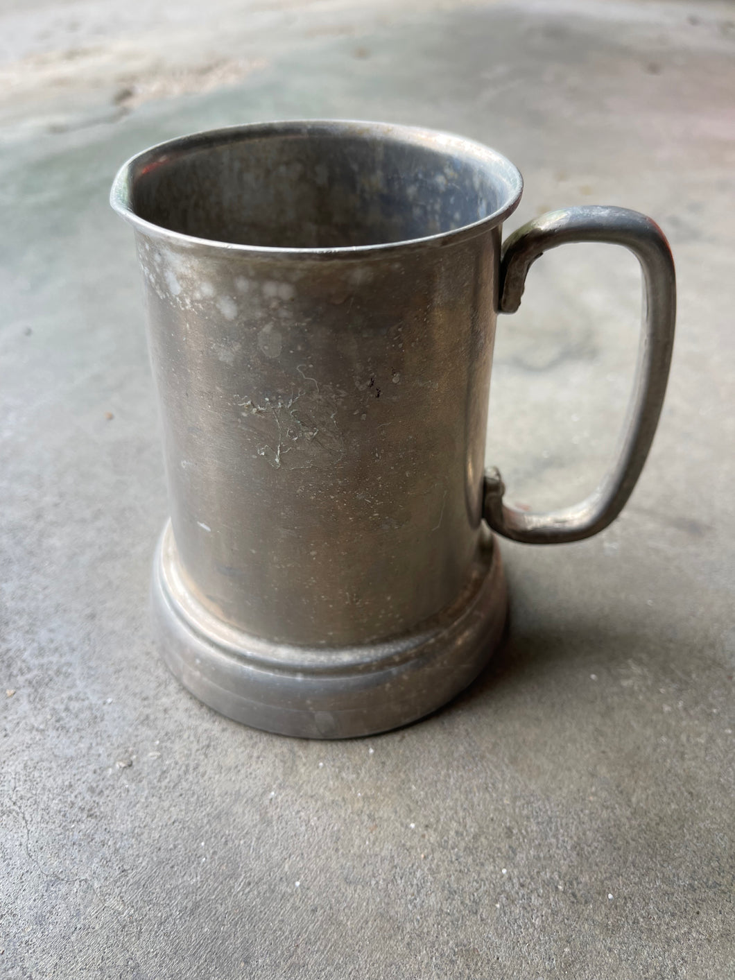 Metal and Glass Cup