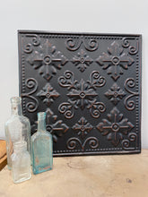 Load image into Gallery viewer, Black Ceiling Tin Wall Decor- sold individually, will be painted
