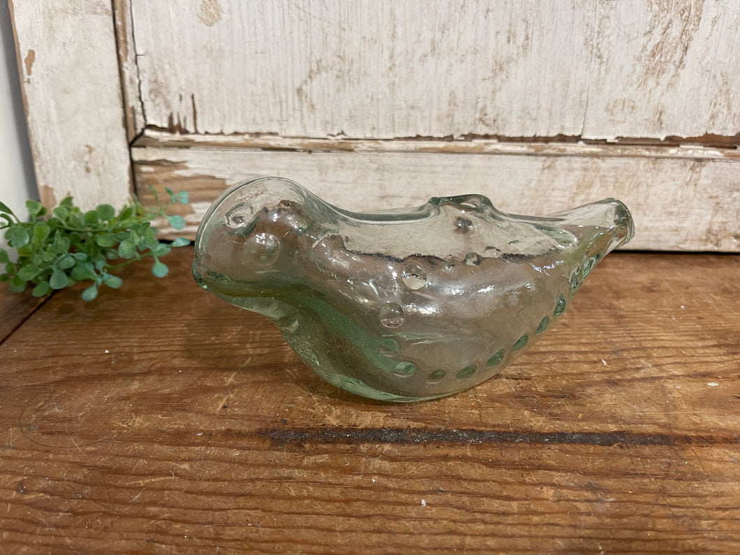 Glass Bird Vase