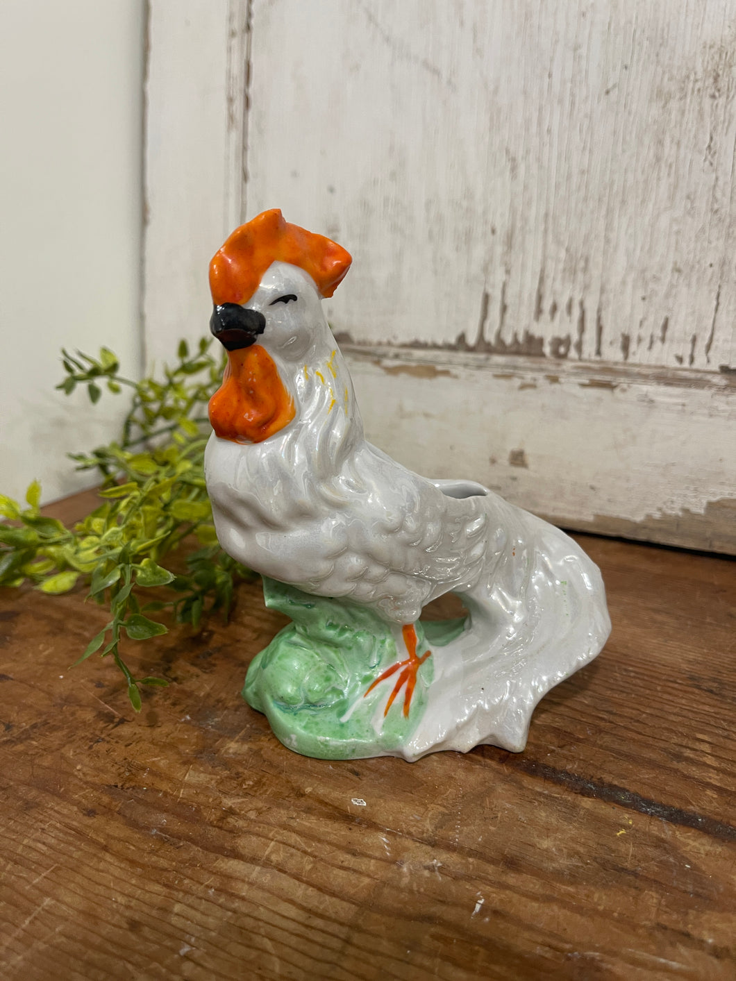 Lusterware Rooster Planter